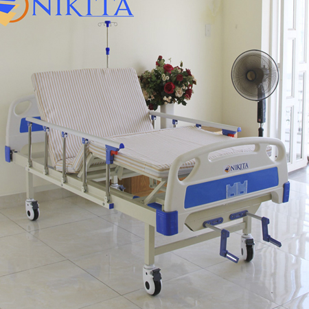 GIƯỜNG Y TẾ 2 TAY QUAY NIKITA DCN-02