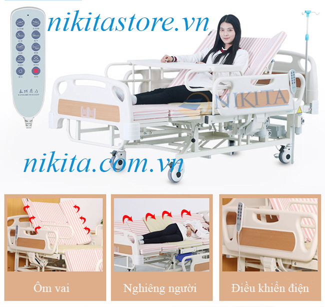 GIƯỜNG Y TẾ ĐIỆN 10 CHỨC NĂNG NIKITA DCN-08 (NKT-DH02)