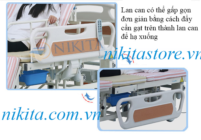 GIƯỜNG Y TẾ ĐIỆN 10 CHỨC NĂNG NIKITA DCN-08 (NKT-DH02)