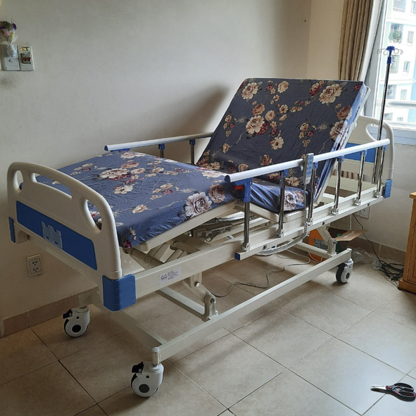 GIƯỜNG BỆNH NHÂN 3 TAY QUAY NÂNG HẠ NKT-S10