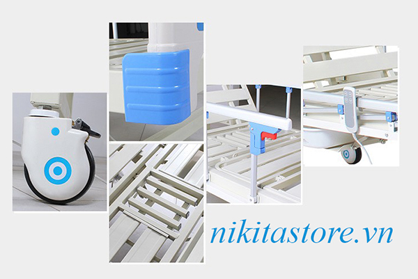 GIƯỜNG Y TẾ 3 CHỨC NĂNG ĐIỆN NIKITA CÓ BÔ